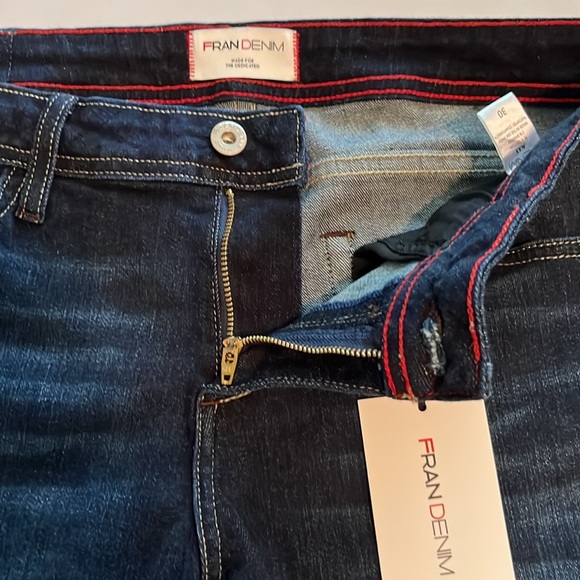 Fran Denim Kay Skinny Mid Rise NWT Size 30 - Picture 16 of 16